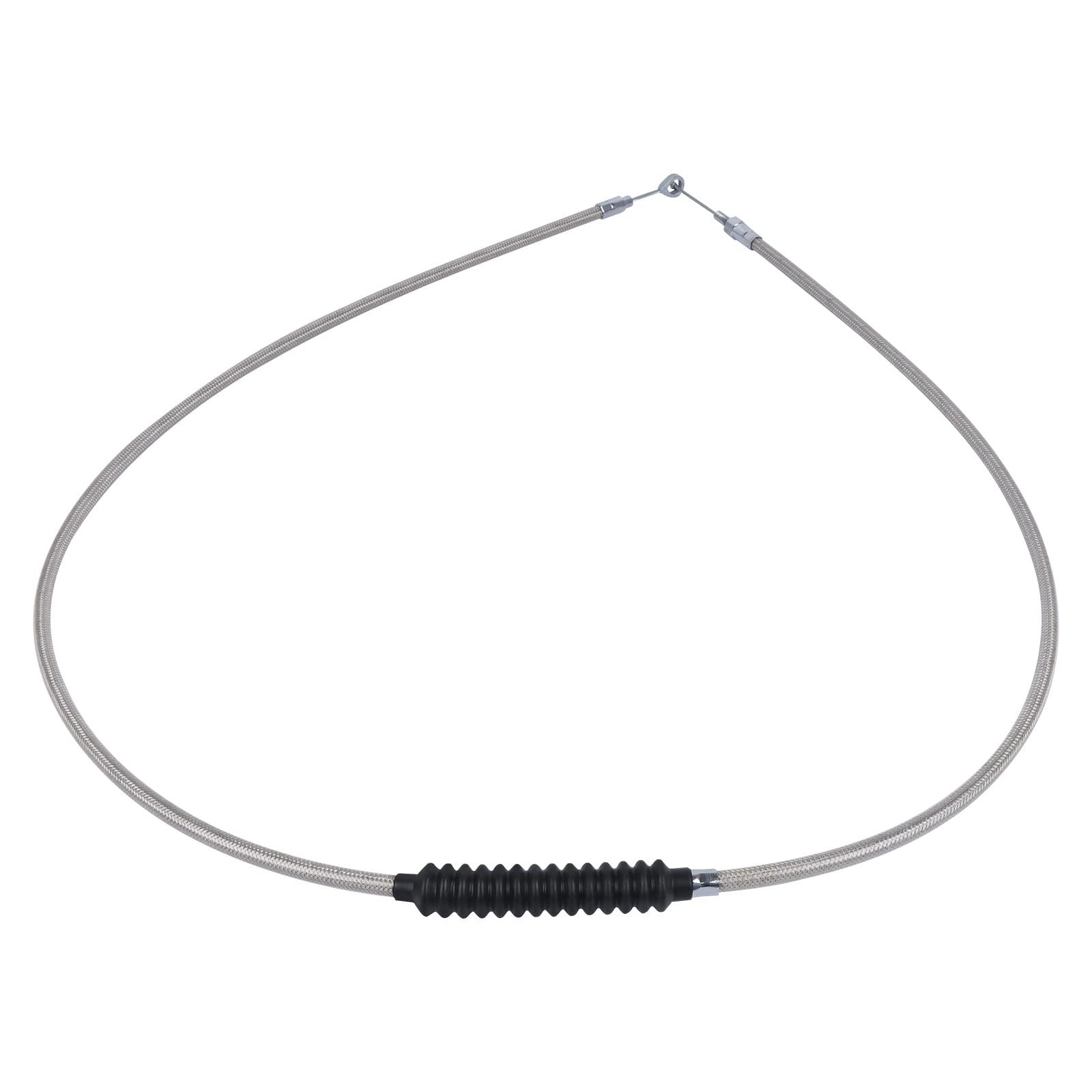 Worldmotop 63' 67“ 71' 75” 79' Stainless Steel Clutch Cable Wire Kit Compatible With Harley Iron Xl 883 1200 Dyna Softail Fat Boy Heritage Road King Motorcycle Clutch Cable Wire(71')
