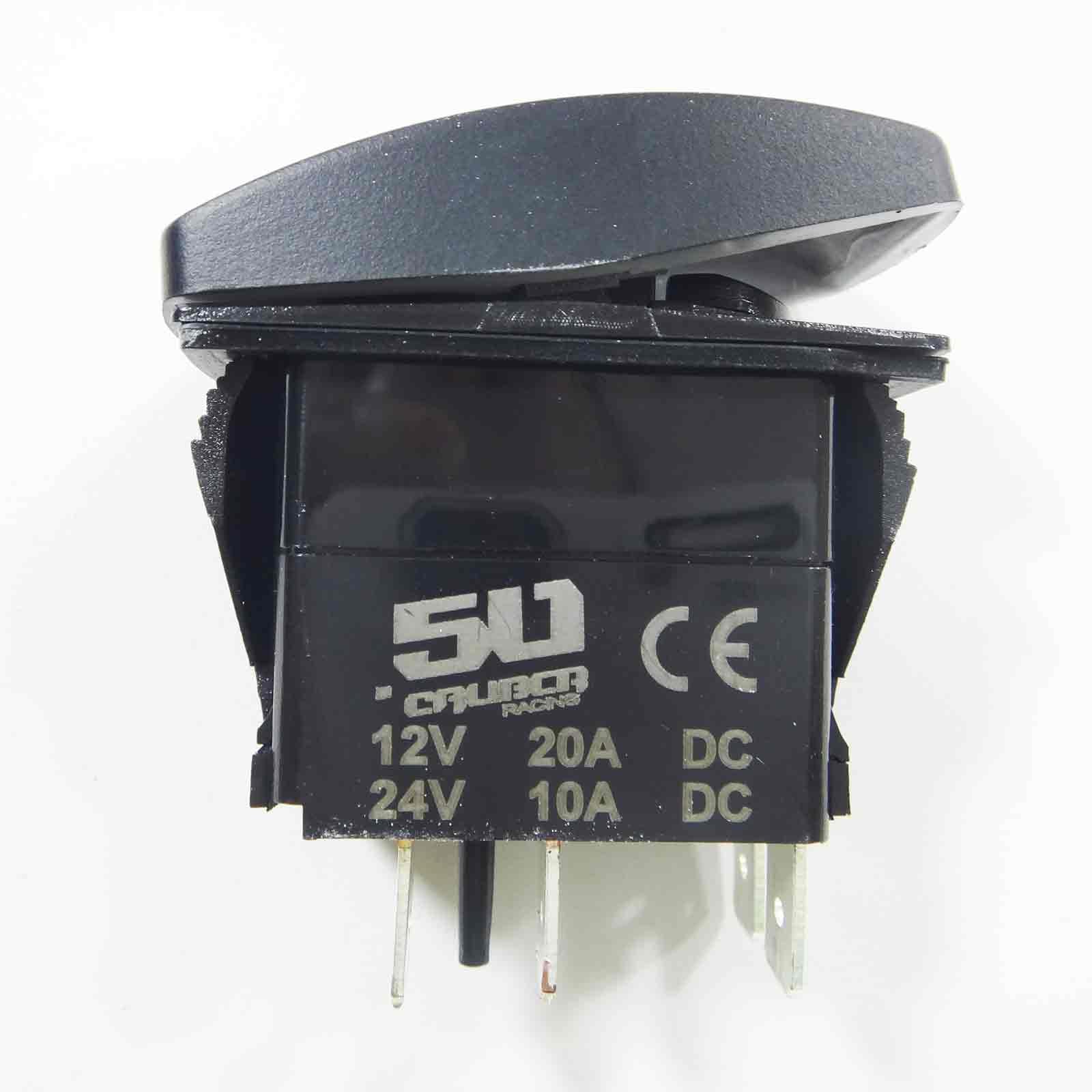 50 Caliber Racing This Switch Turns Something On Strong Man Design On/Off Rocker Switch (Orange)