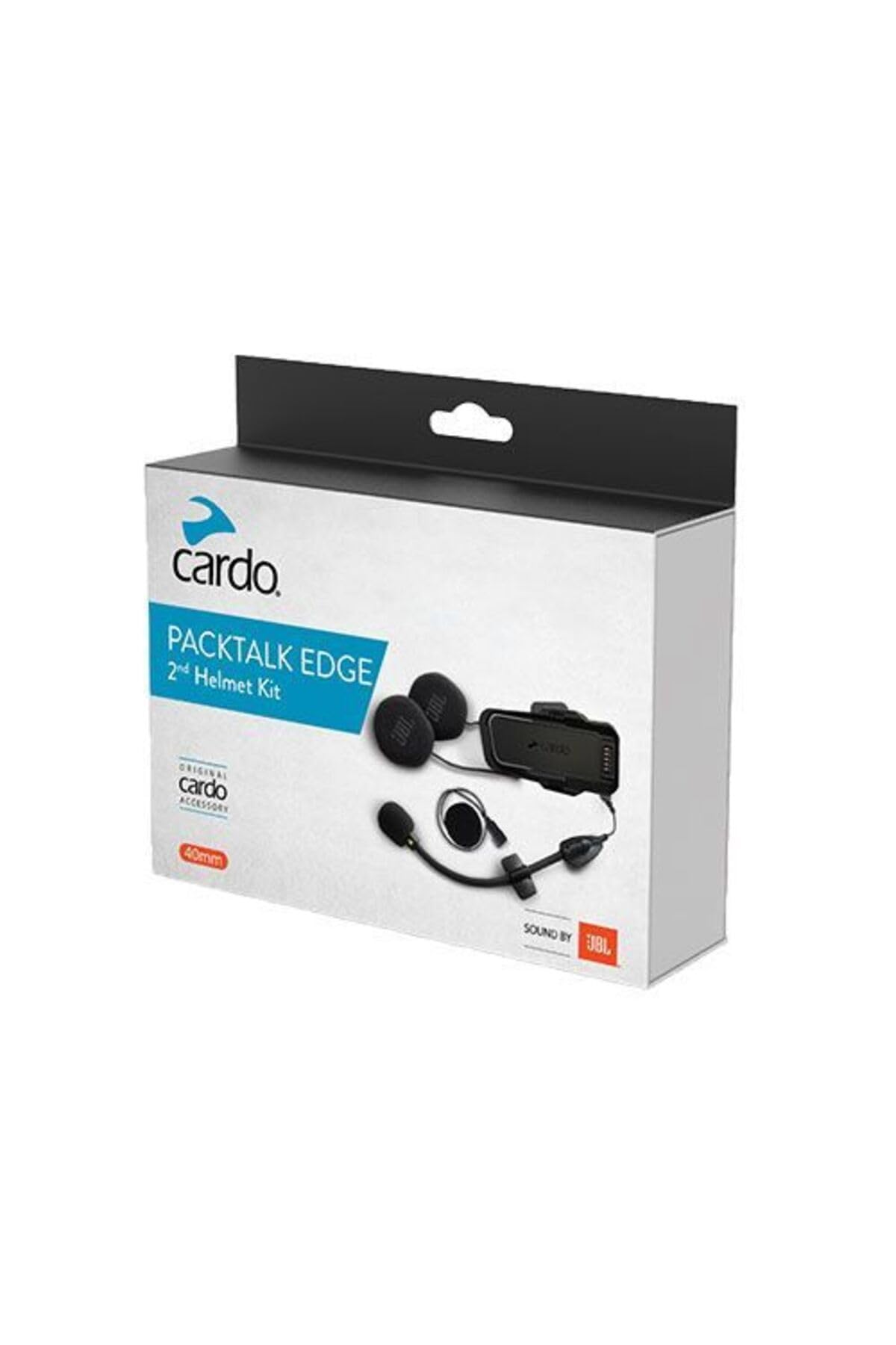 Cardo Unisex Adult Packtalk Edge 2Nd Helmet Kit With Sound By Jbl, Black, One Size Us