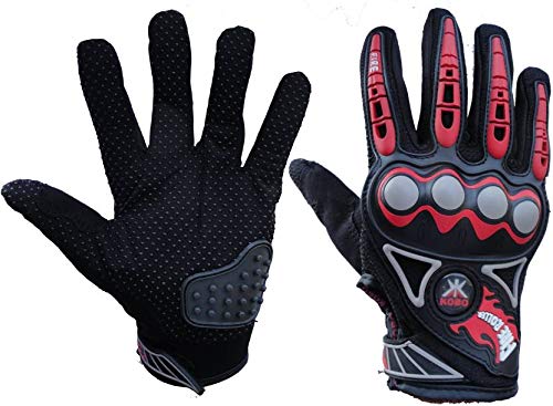 Kobo Imported Bike Glove With Finger And Nuckle Protection