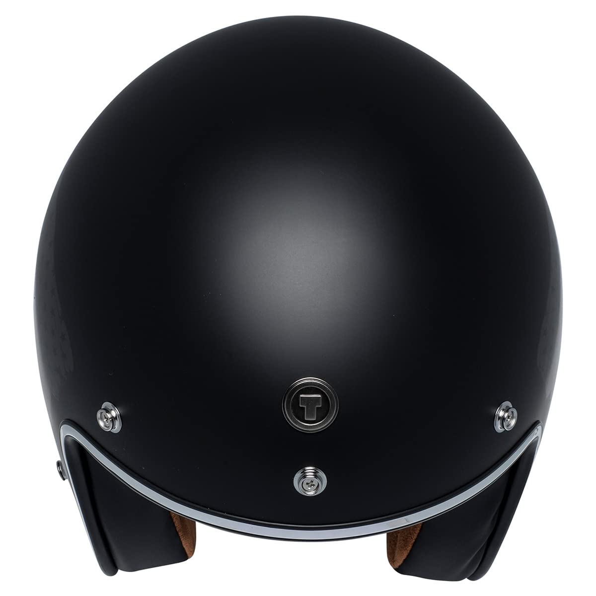Torc T50 Route 66 3/4 Helmet With 'Black Flag' Graphic (Flat Black, Small)