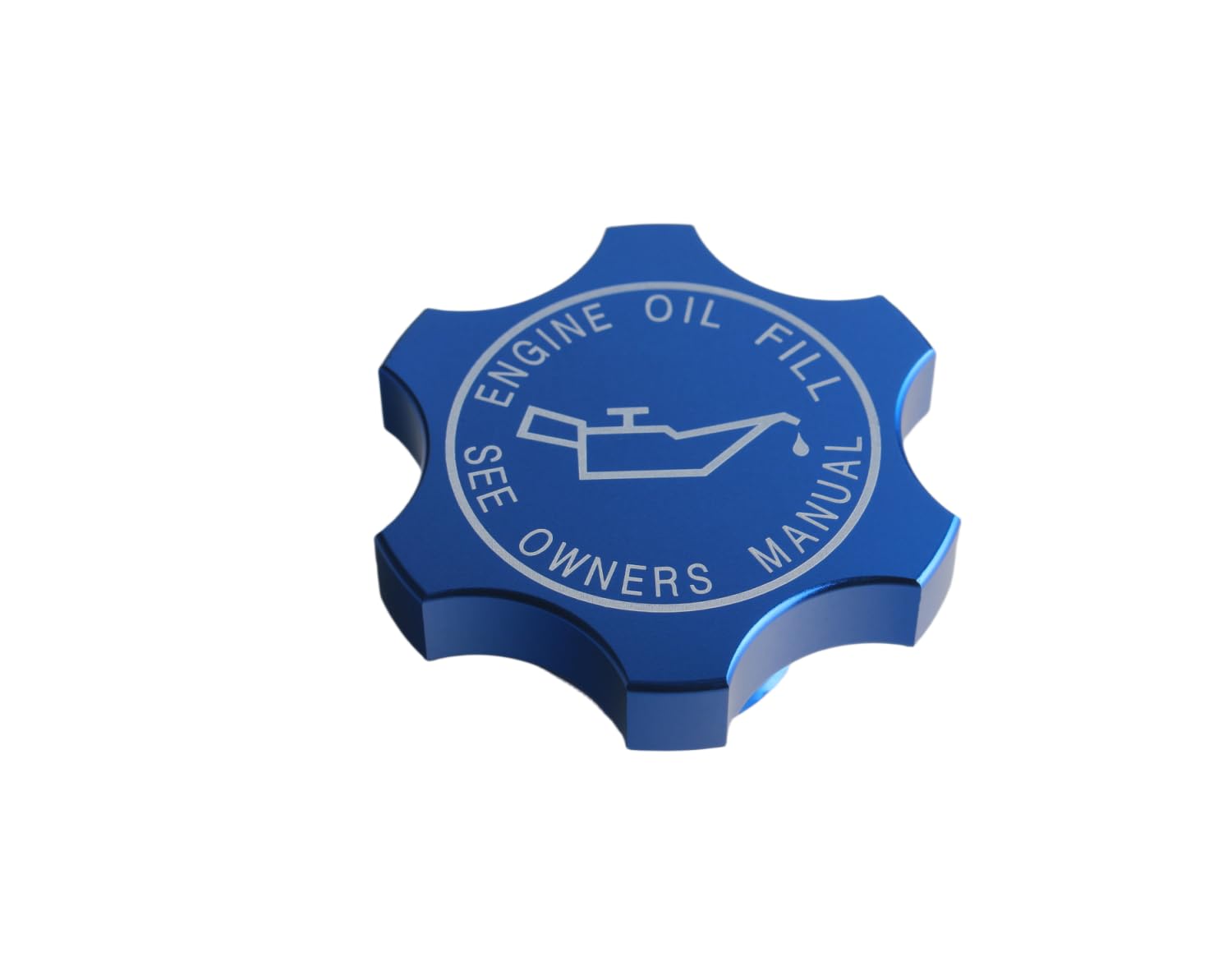 DEWHEL Aluminum Engine Oil Filler Cap M32 x 3.5mm Blue Compatible with Chrysler Dodge Jeep Ram Mitsubishi 1993-2020 Model DE-8485BL