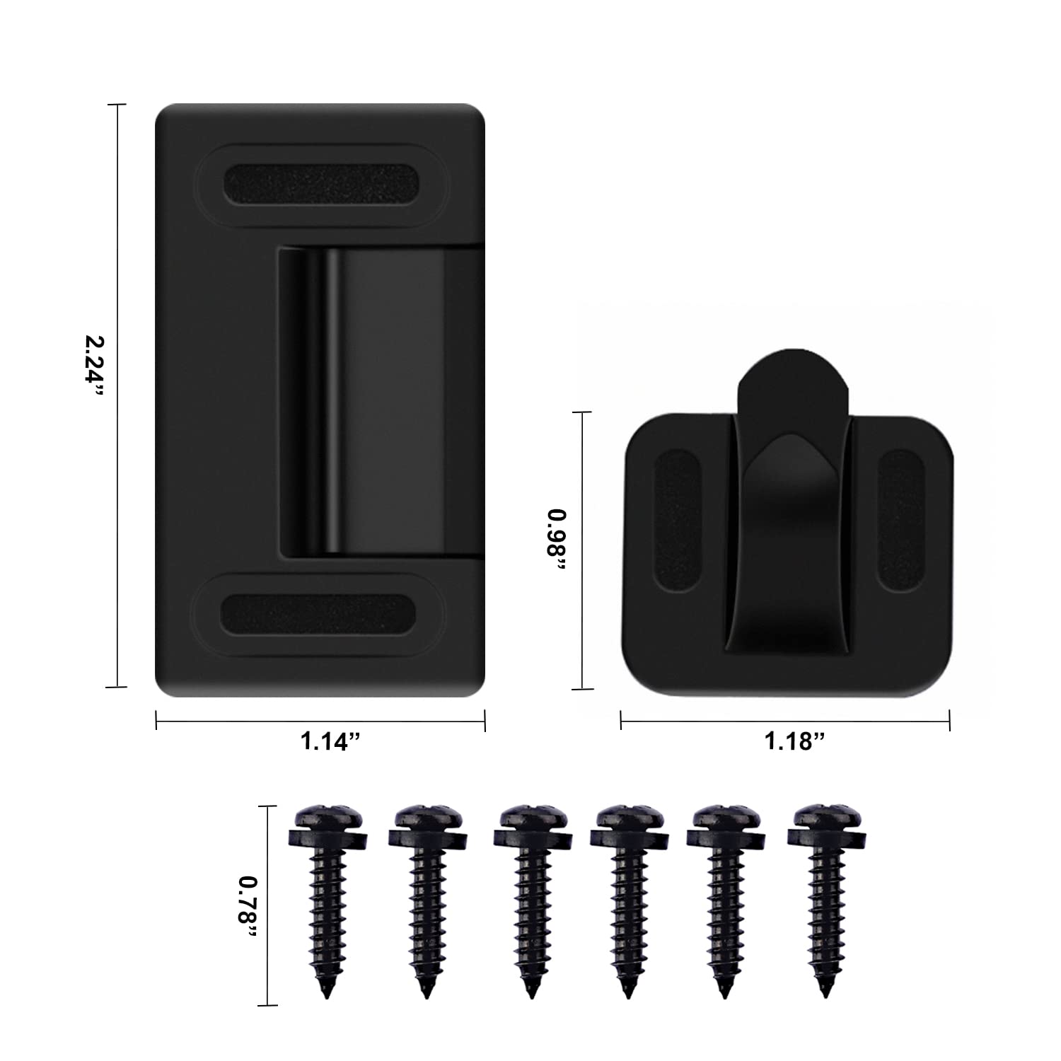 Metal Rv Screen Door Latch Kit, Right Hand Handle For Camper, Motorhome, Travel Trailer (Right)