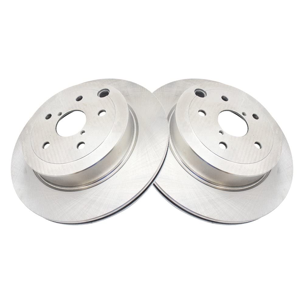 Trq Rear Brake Rotors Set Vented Compatible With 2008-2014 Subaru Impreza 2015-2017 Wrx Sti