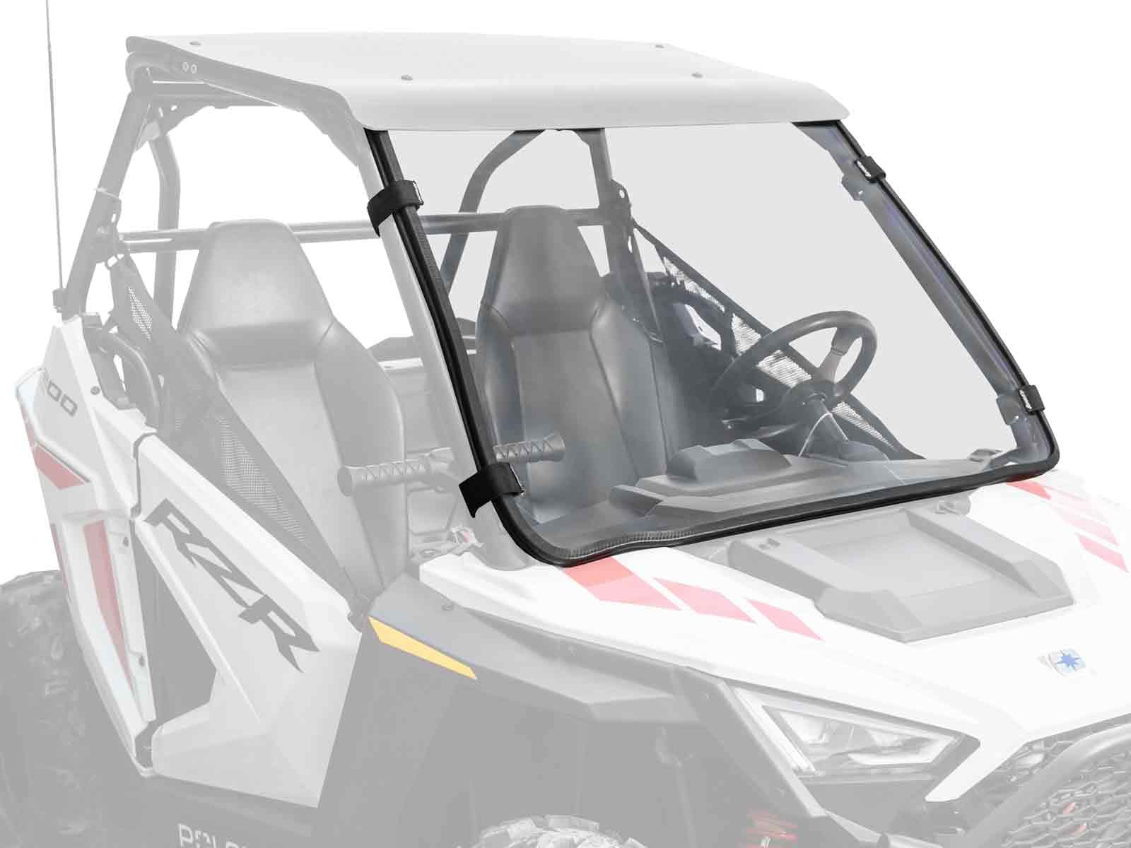 SuperATV Full Windshield for 2022+ Polaris RZR 200 | 1/4 Polycarbonate | Stronger Than Glass | XR Optic Hard Coating | Preinstal