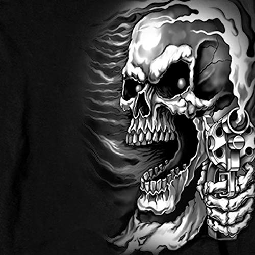Hot Leathers Motorcycle Assassin Shirt, Black, Large - GMD2076, Cotton Long Sleeve for Men