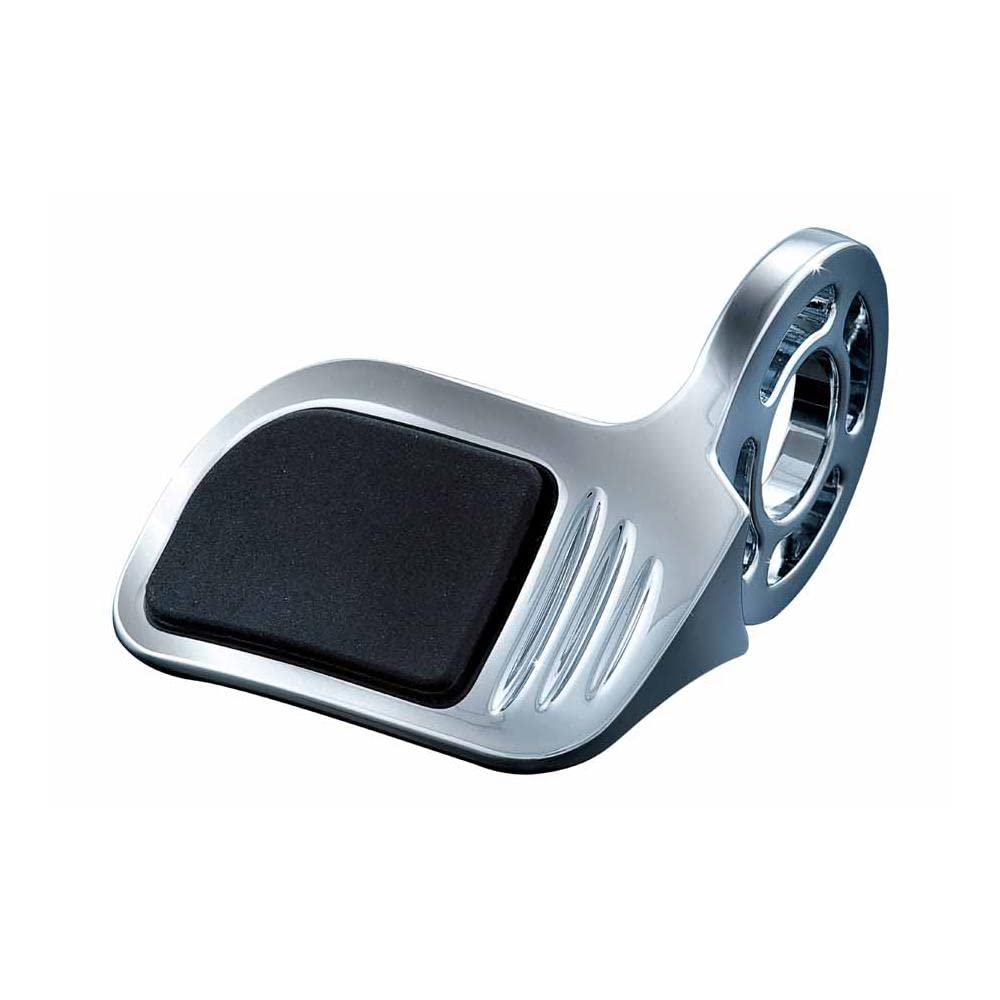 Kuryakyn 6299 Premium Iso Contoured Throttle Boss Motorcycle Handlebar Grip Accessory: Universal Fit, Right Side Only, Chrome, P