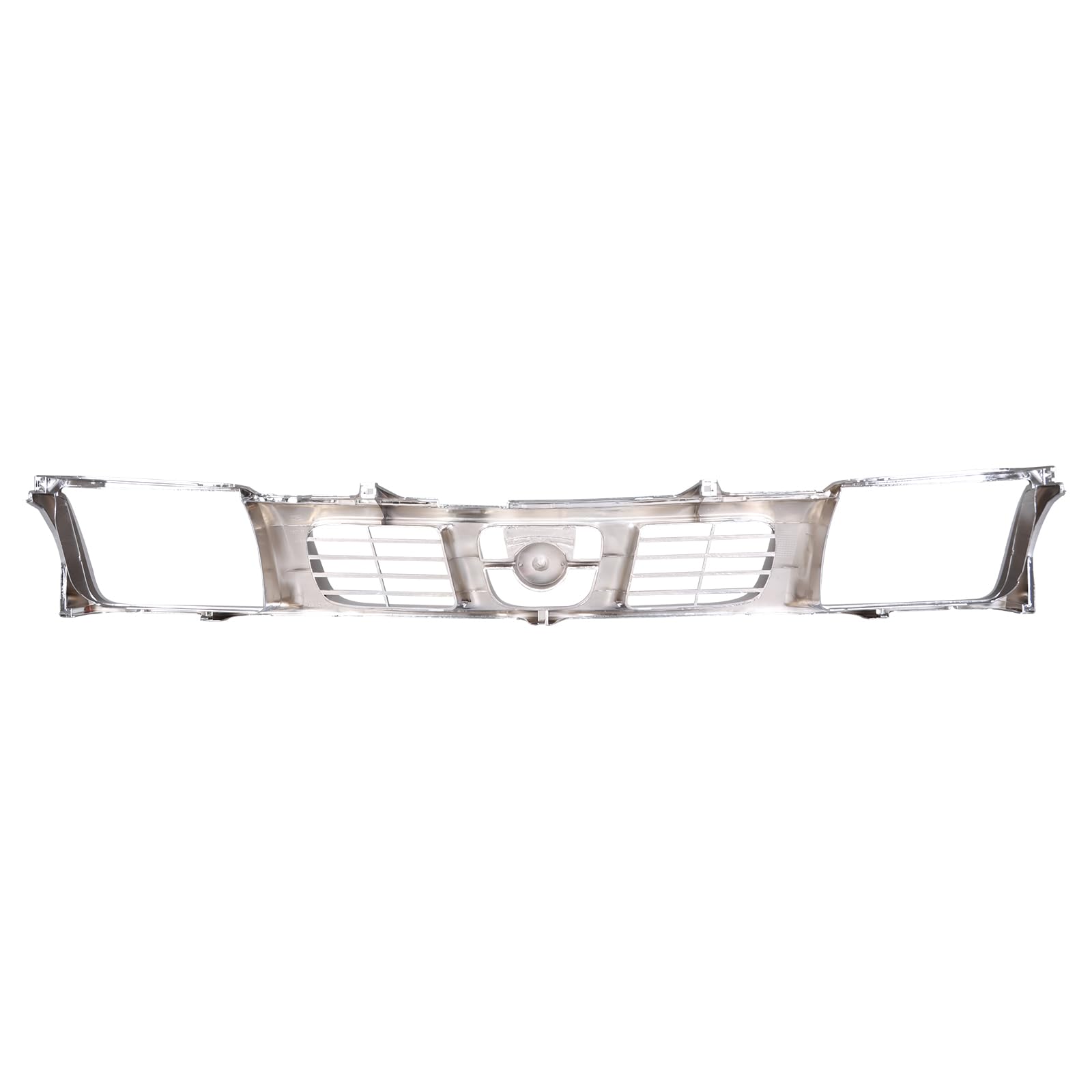TYG (CAPA QUALITY) Chrome Front Grille Compatible with 1998-2000 Nissan Frontier, ABS OEM Replacement Bumper Grill for NI1200183