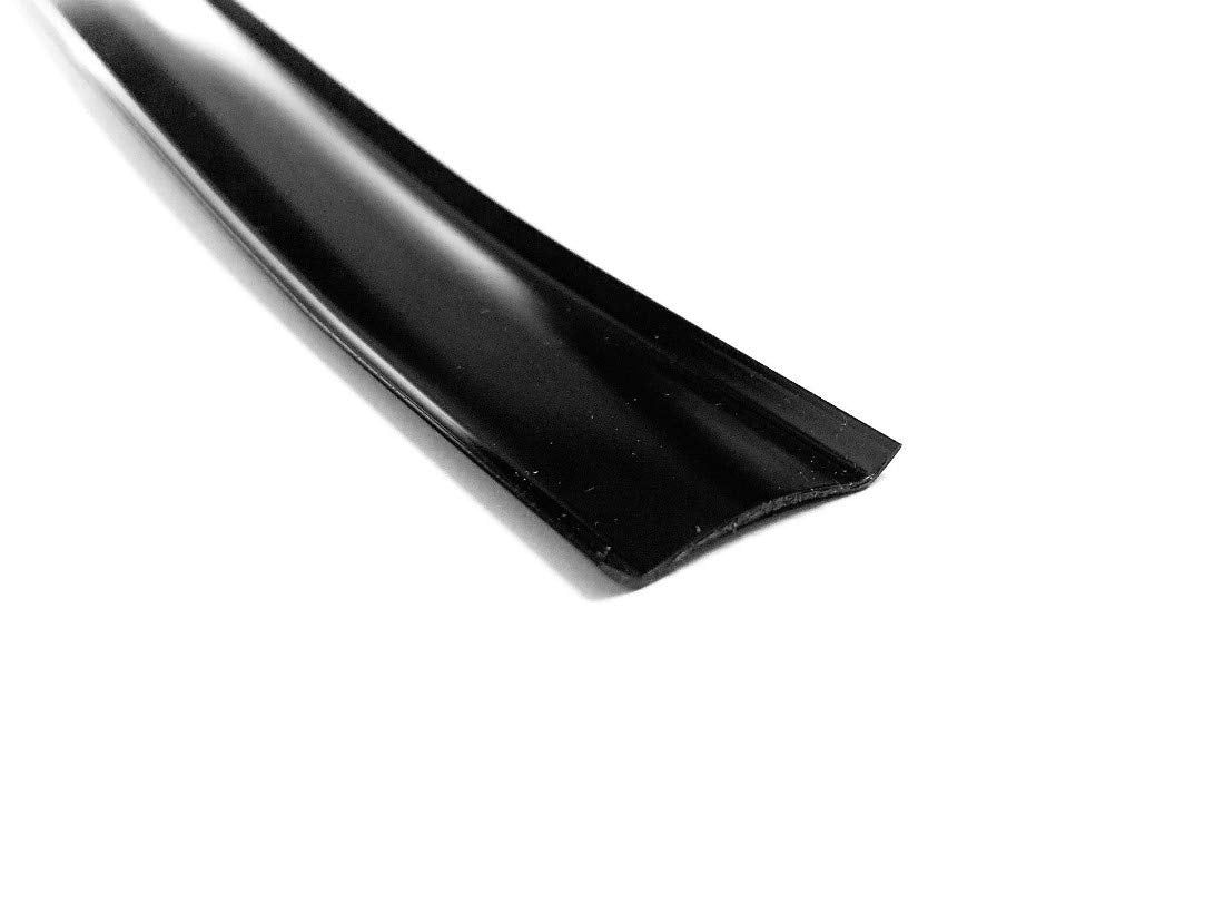 Qpn Black Vinyl 7/8" Insert Molding Trim Screw Cover Rv Camper Travel Trailer (50 Ft, Black)