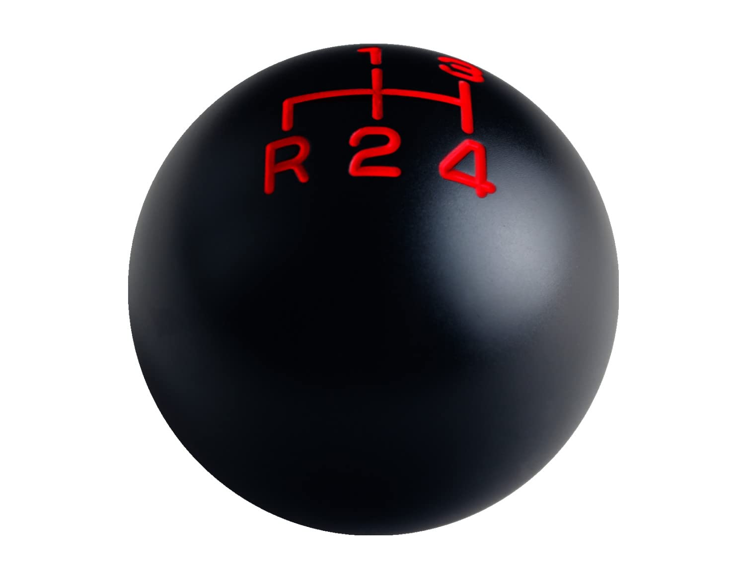 DEWHEL 4-Speed Reverse Shift Knob, Weighted Aluminum, 3/8-16, Red, Model DE-8427