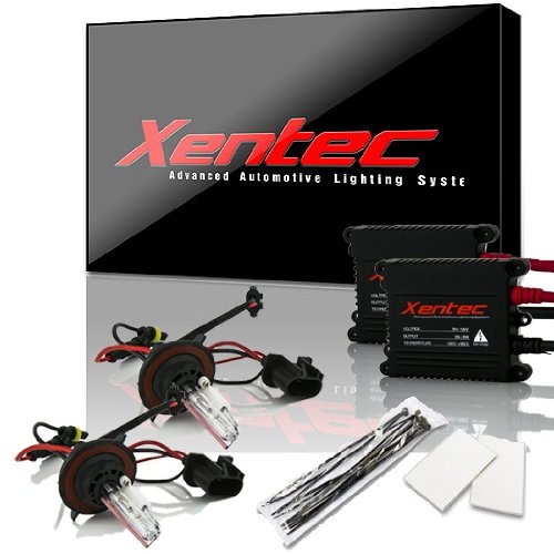 Xentec H13 (9008) Hi/Lo 12000K HID Xenon Bulb Bundle with 55W EP Alloy Slim Ballast (Blue Violet, high Beam Halogen)