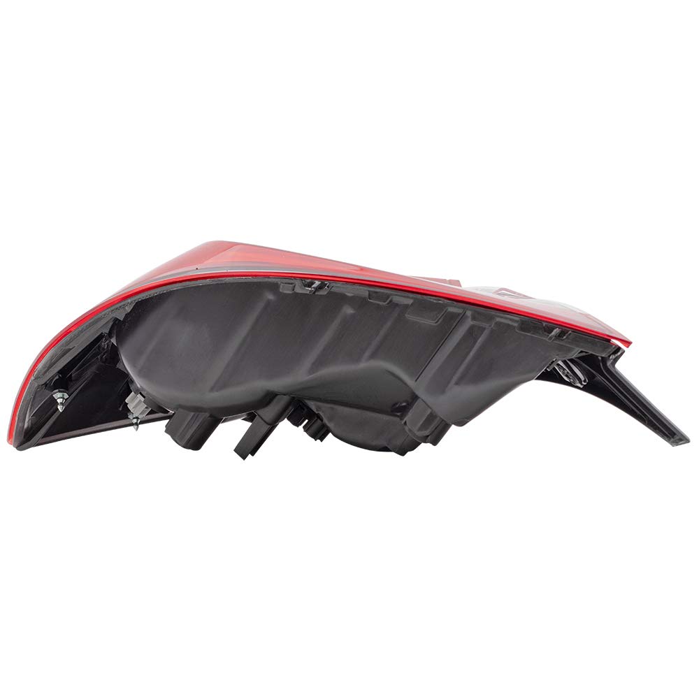Brock Replacement Drivers Tail Light Quarter Panel Mounted Tail Lamp Compatible With 16-21 Civic Sedan 33550Tbaa01
