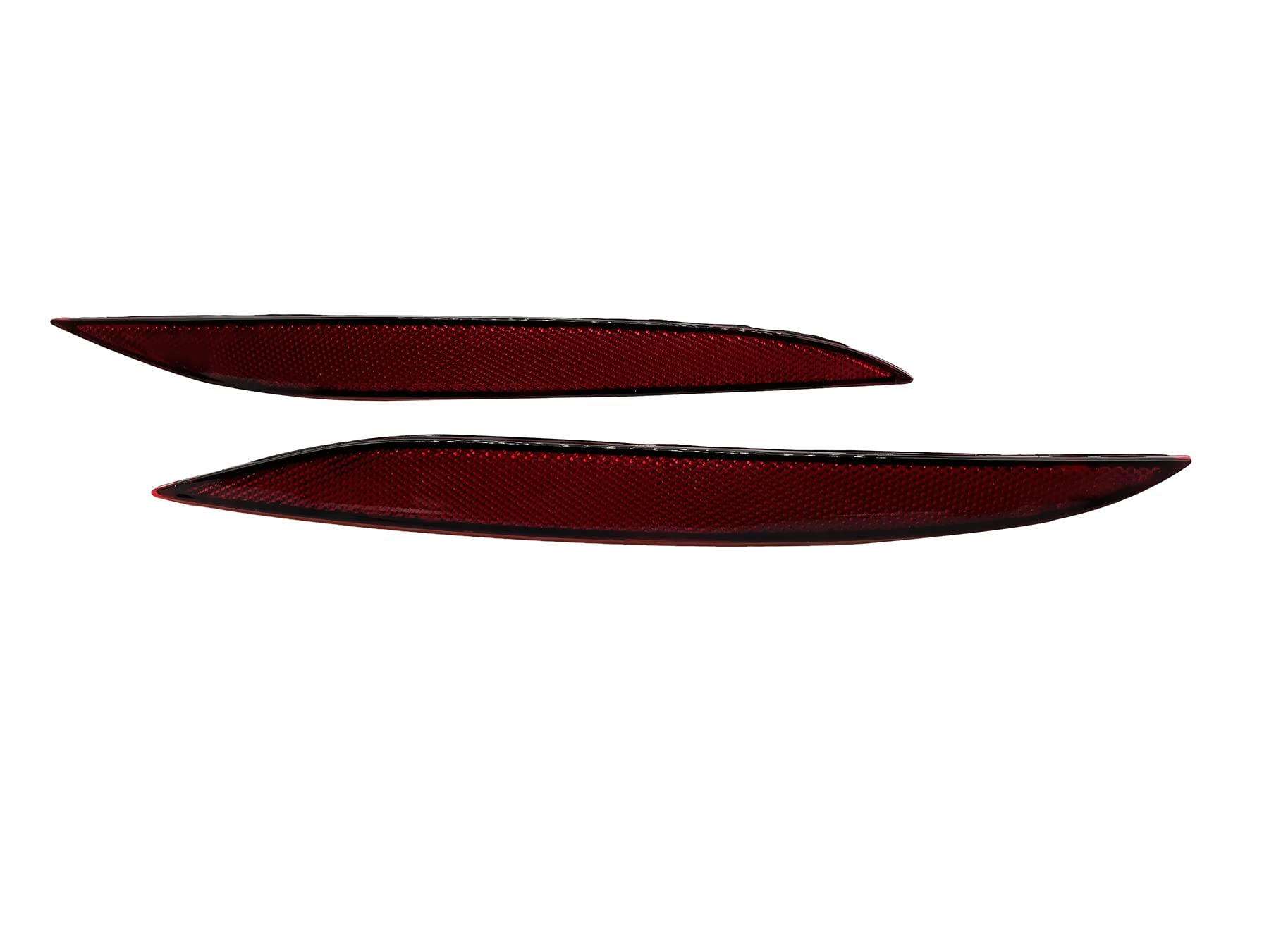 Generic Tesla Model X Replacement Reflector Rear Bumper Lights - Red Marker Lens Trim (2017-2021)