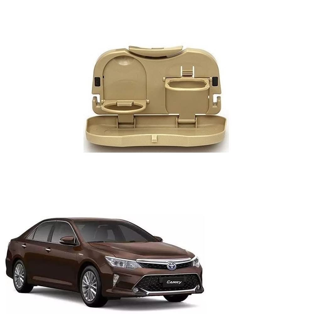 Stylish Foldable Compact Car Back Seat Tray for Food/Drinks/Cup/Bottle Holder Universal Pack of 1 Suitable for Camry