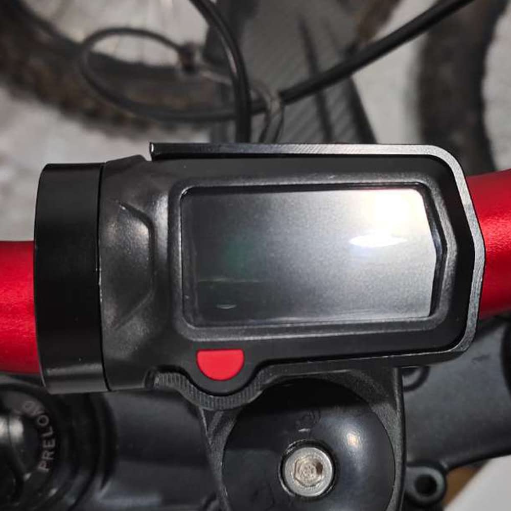 JFG RACING Speedo Relocation Mount Bracket with Digital Display Guard CNC Aluminum Speedometer Mount Repositioning Tool for Sur
