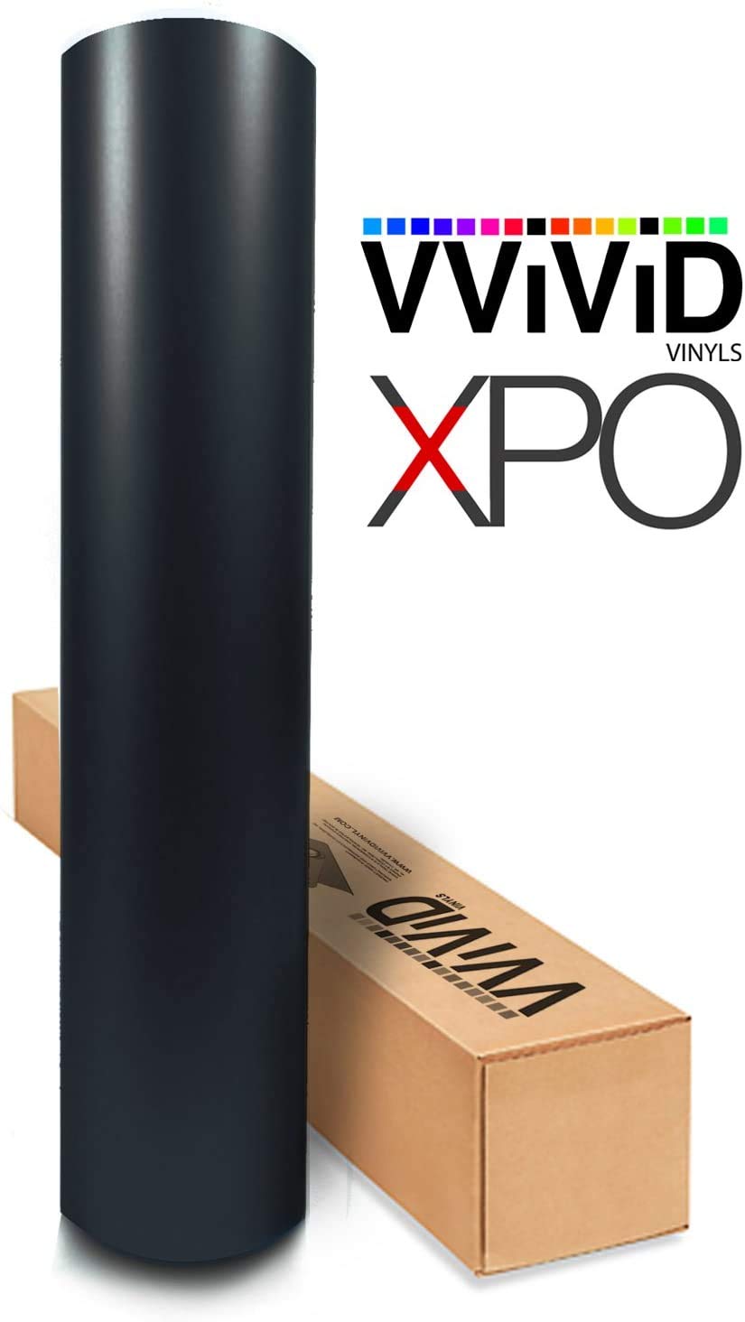 Satin Flat Matte Stealth Jet Black 5Ft X 2Ft Vinyl Wrap Roll With Air Release Technology