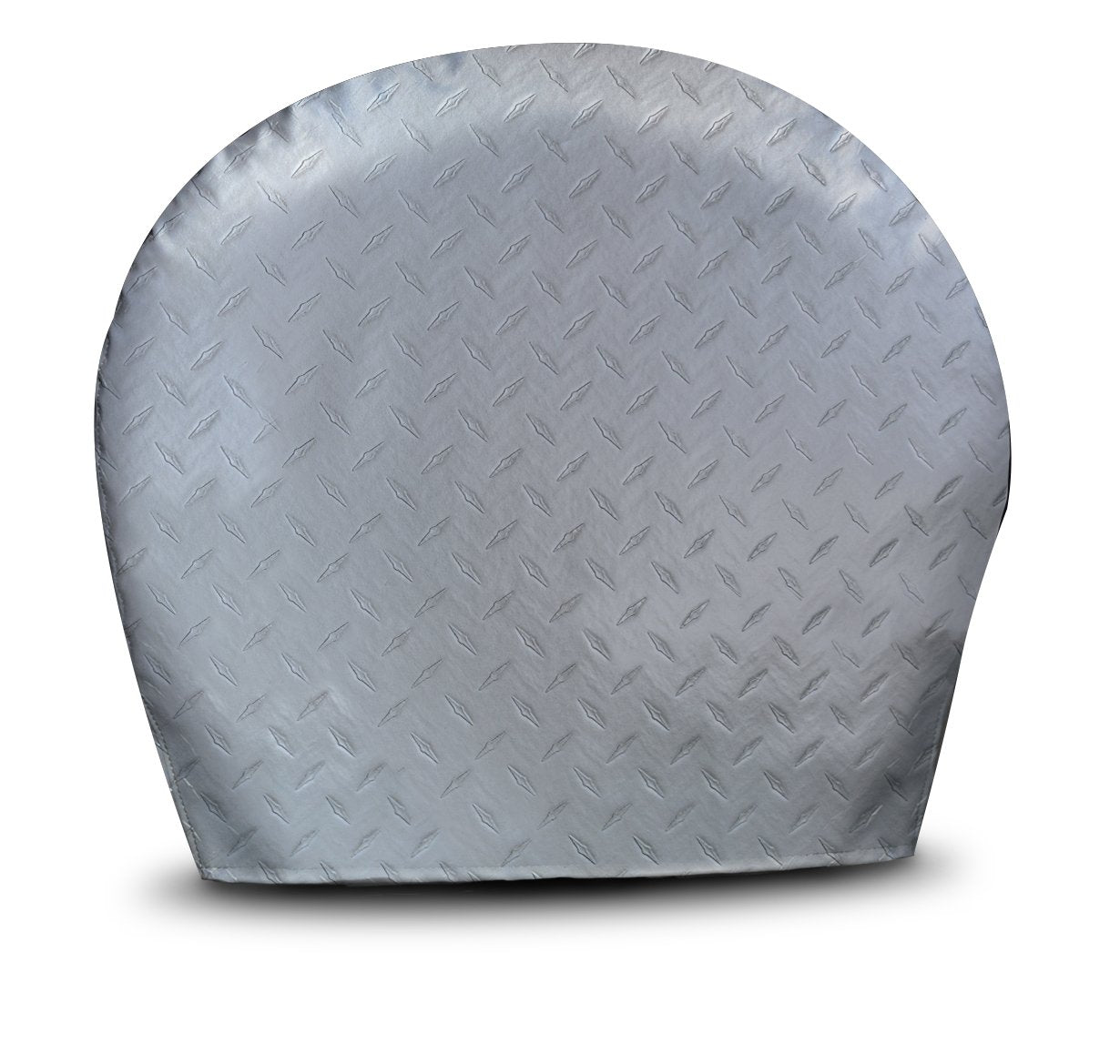 Adco 3753 Silver #3 Diamond Plated Steel Vinyl Tyre Gard Wheel Cover, (Set Of 2) (Fits 27-29)