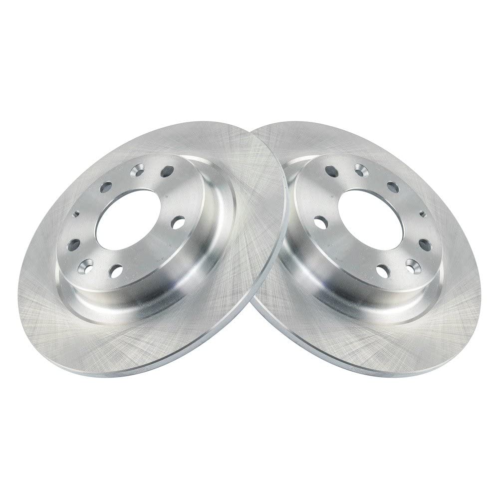 Trq Rear Brake Rotors Set Solid Compatible With 2016-2018 Mazda Cx-3