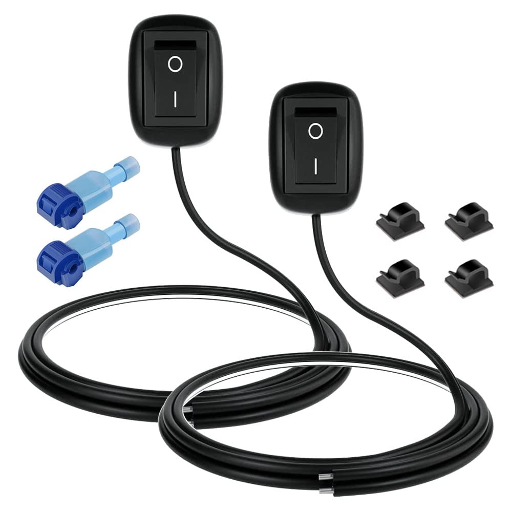 Gebildet 2Pcs Spst Water Drop Shape Paste Type Button Switch 12V-230V/10A, Off/On Switch For Fog Driving Lights, Led Light Bar(W