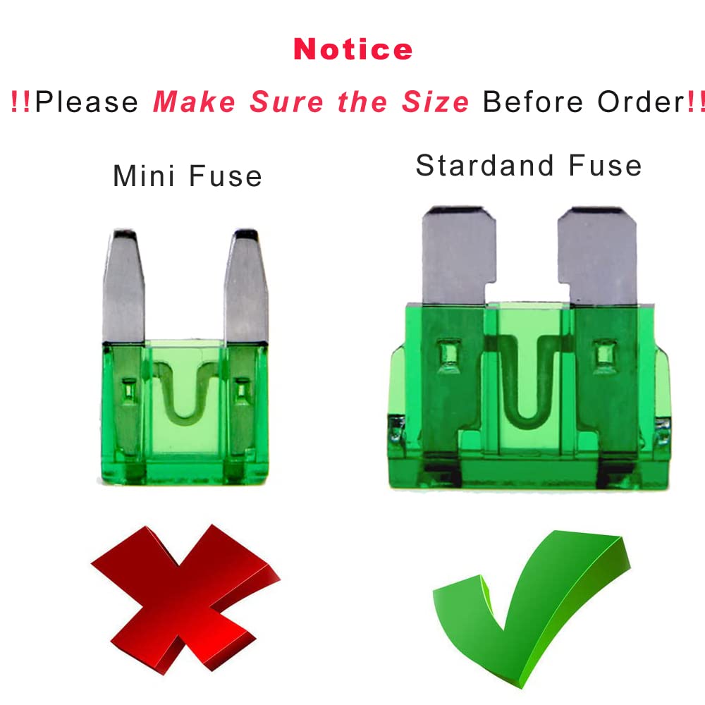 (20 pcs) 7.5 Amp Standard Blade Fuse, 7.5 A Automotive Fuse for Car Truck