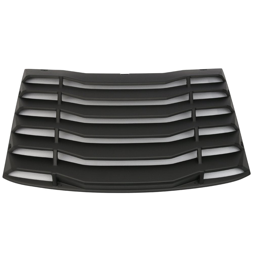 Windshield Louver Compatible With 2016-2022 Chevy Camaro (Not Fit Convertible), IKON Style Rear Window Louvers Cover Sun Shade A
