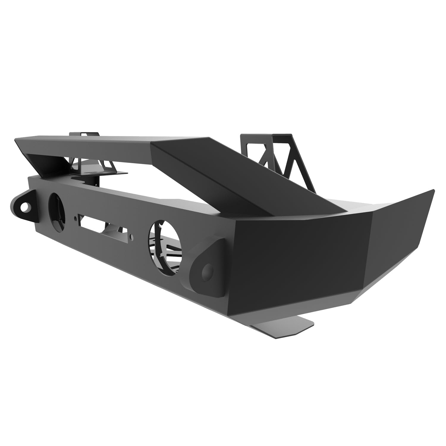 Magnum Fbm21Jpn-Rt Bumper For Jeep Wrangler (W/Rt-Series Light Bar Includes Skid Plate & Jack Mounts Reuse Factory Lights Winch)