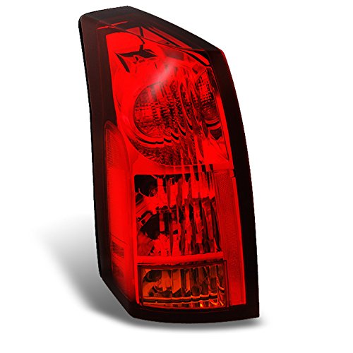 AKKON - For Cadillac CTS 4-Door Sedan Red Clear Rear Tail Light Brake Lamp Driver Left Side Replacement