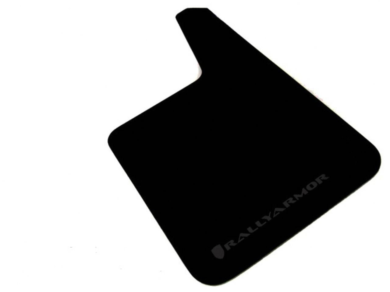 Rally Armor Mf20-Bas-Blk Black Mud Flap With Logo (Longer Universal Fitment (No Hardware) Basic Plus), 1 Pack