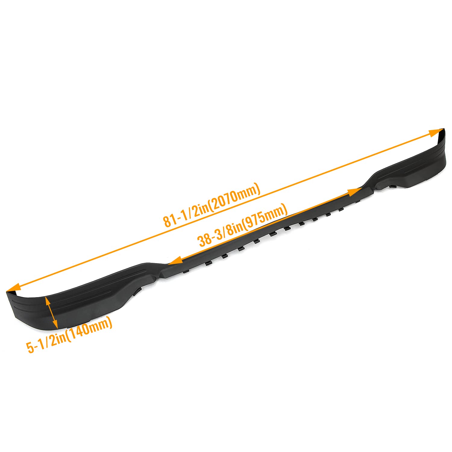 ECOTRIC Front Lower Valance Panel Air Dam Bumper Deflector for 2014-2015 Silverado 1500, Black, Plastic, Model AP-047