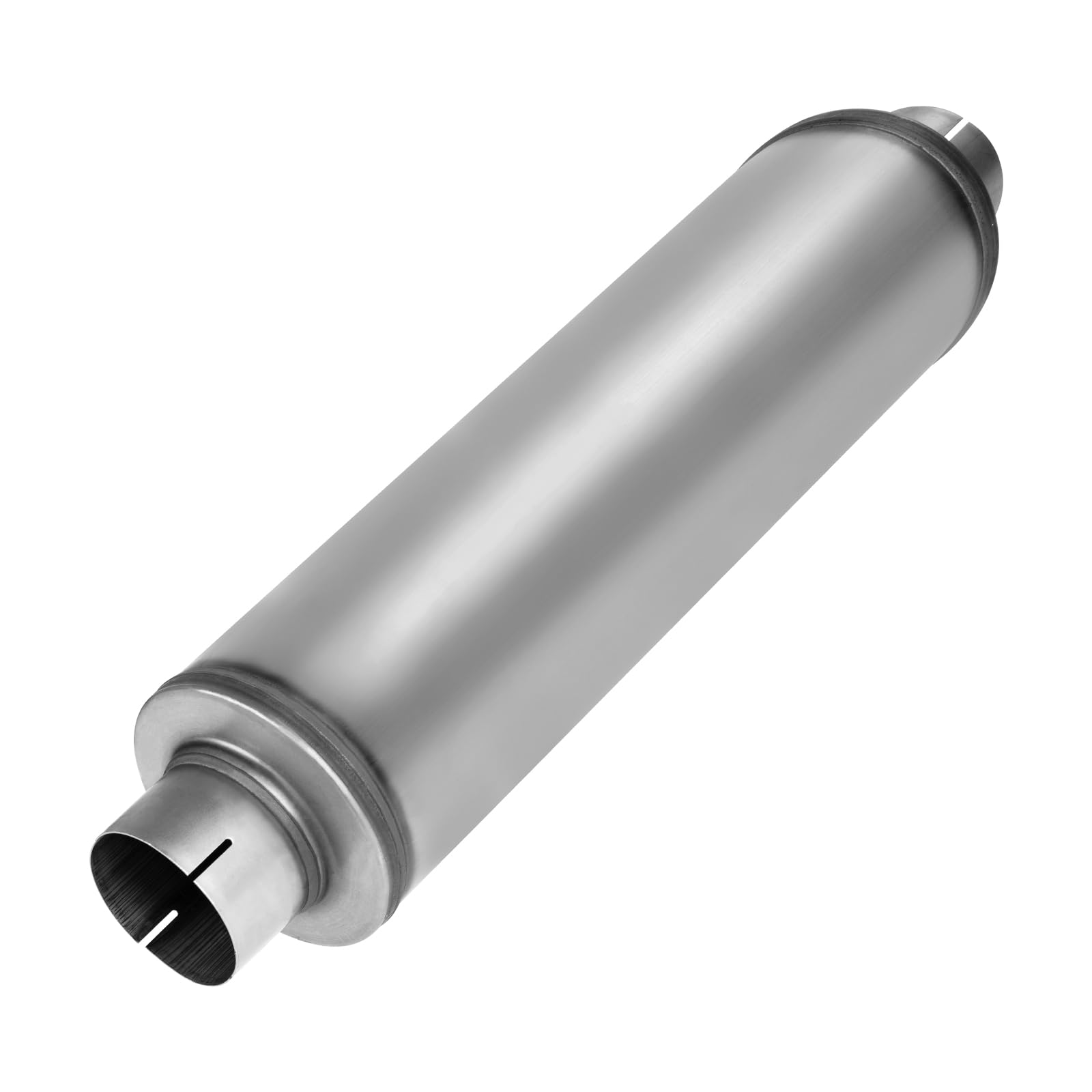 5'' Inlet Diesel Exhaust Muffler,5 Inch Inlet/Outlet Muffler Performance 5inch Resonator Straight Through Stainless Steel 30'' W