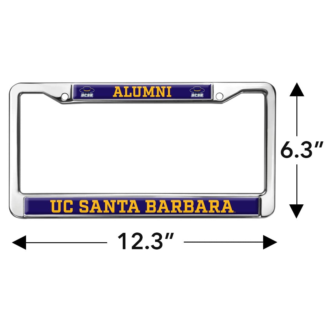 GRAPHICS & MORE UC Santa Barbara Alumni Metal License Plate Frame - Full Size, One Size, Durable Design
