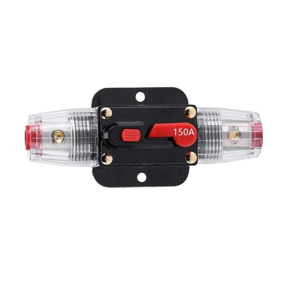 STETION Car Audio 150 Amp Resettable Fuse Circuit Breaker Car Protect for Audio System Fuse 12-24V DC for Car Audio Amps Overloa