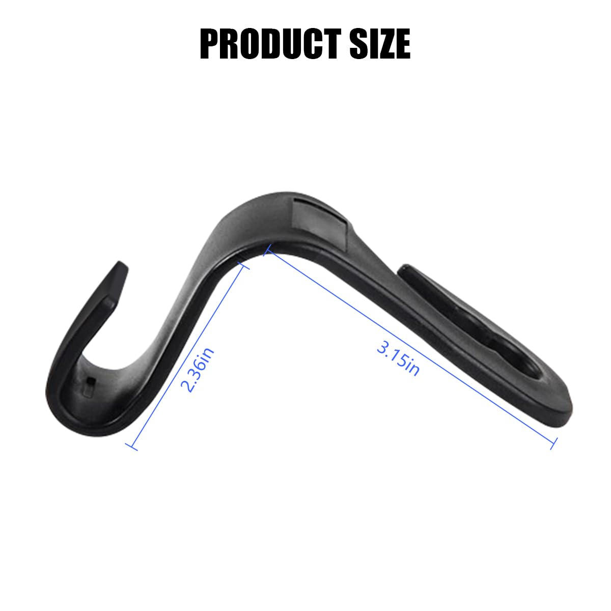 Mandark 2-Piece Car Seat Hooks - Cute Bow Vehicle Hooks for Purses and Bags - Universal Automotive Hanger for SUV, Sedan, Truck