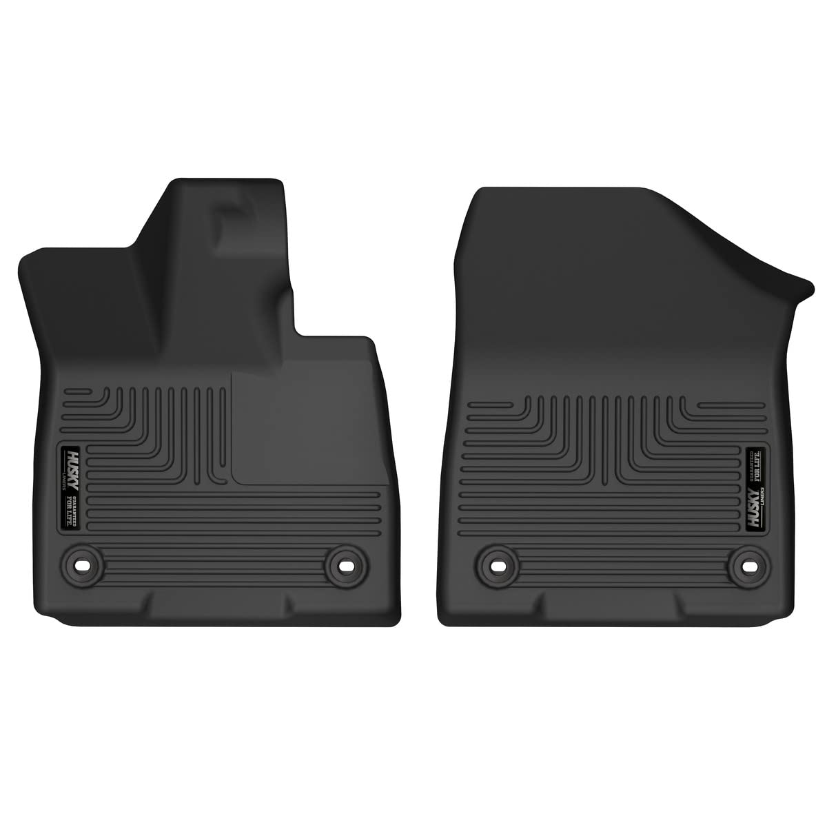 Husky Liners X-Act Contour Floor Mats | Fits 2010-2017 Chevrolet Equinox & Gmc Terrain | Front Row, 2-Pc Black - 55281