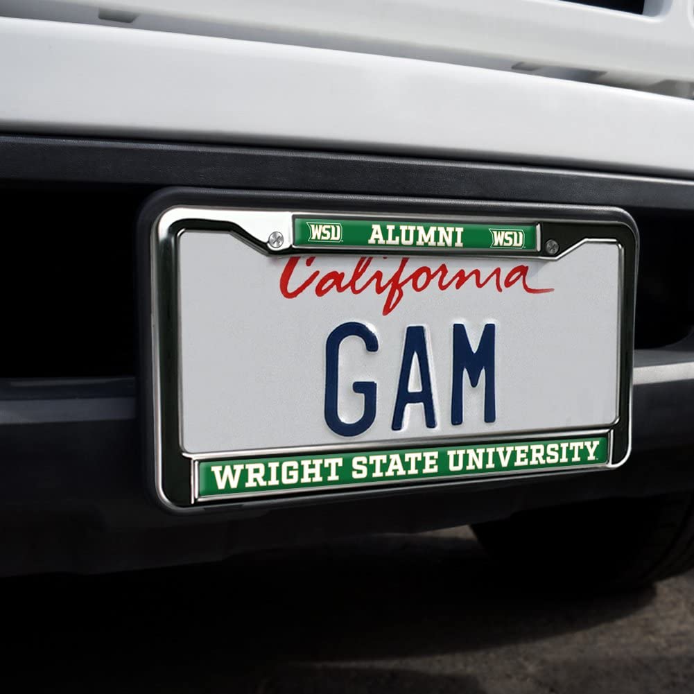 Wright State University Alumni Logo Full Size Standard License Plate Metal Frame