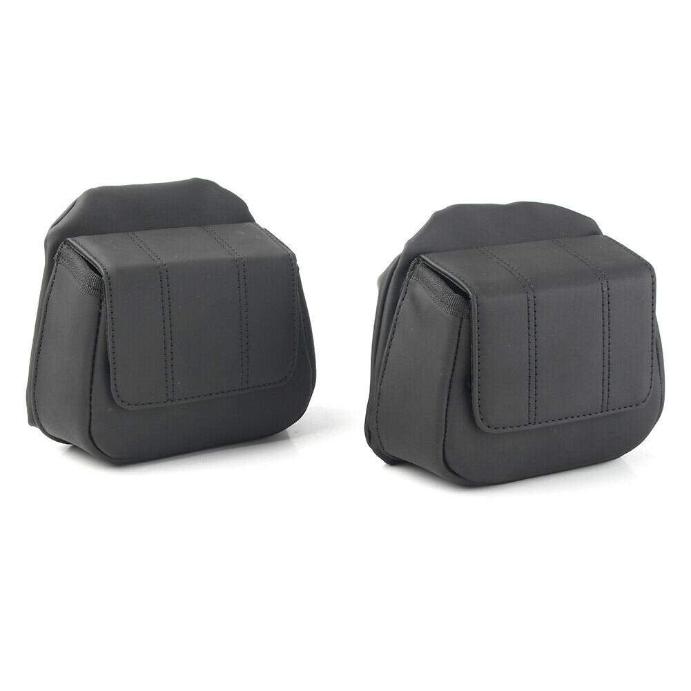 WOWTK Pair of Lower Fairing Panels Storage pouches,Fairing Lower Door Pockets fits for Harley Touring Road Glide Street Glide Tr