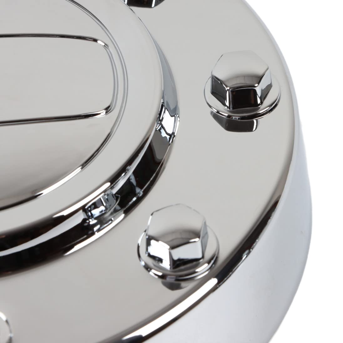 PPCovers Chrome Wheel Hub Center Caps Set for 2011-2016 Ram 3500 Dually, Silver, Alcoa Alloy, 2 Front & 2 Rear