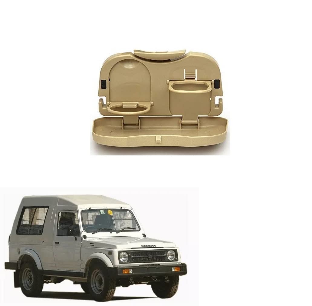 Stylish Foldable Compact Car Back Seat Tray for Food/Drinks/Cup/Bottle Holder Universal Pack of 1 Suitable for Maruti Gypsy