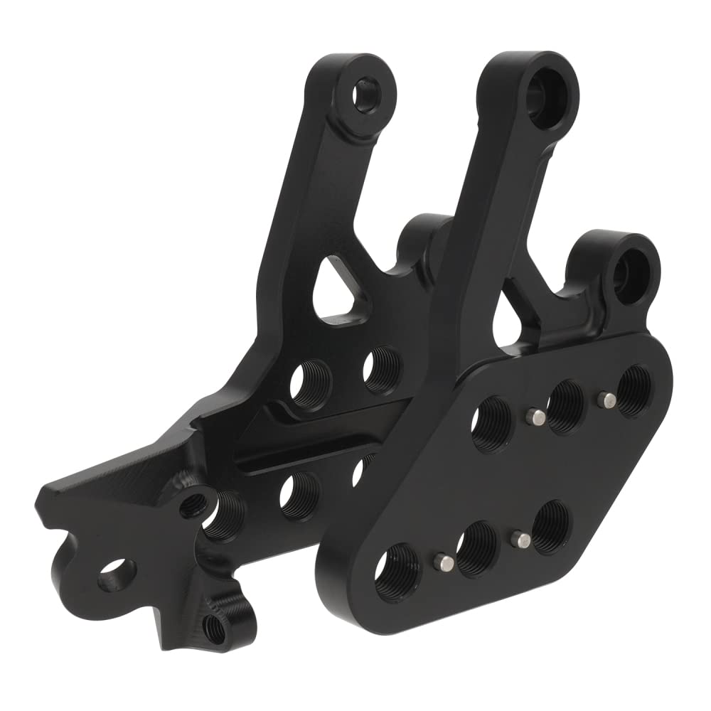 JFG RACING Foot Pegs Bracket Kit for Surron Light Bee,CNC Adjustable Foot Rest Pedal Brackets and Peg Support Brace for Electric