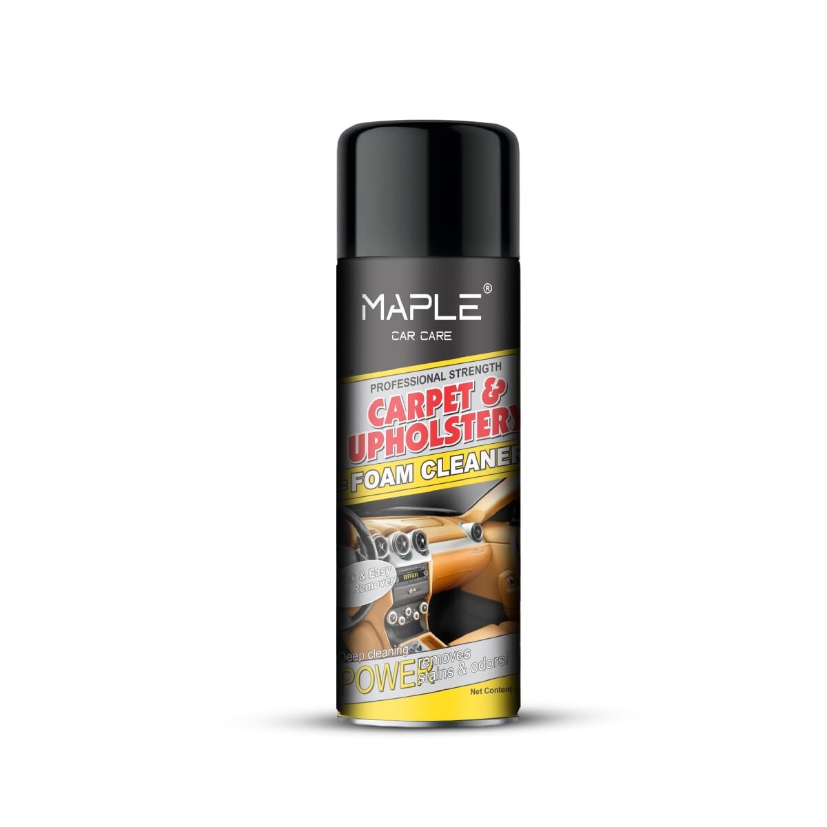 MAPLE Car Care Car Interior Cleaner 400ml | Upholstery & Foam Cleaner Spray for Car Seats, Carpet, Fabric & Door Panels | Interi