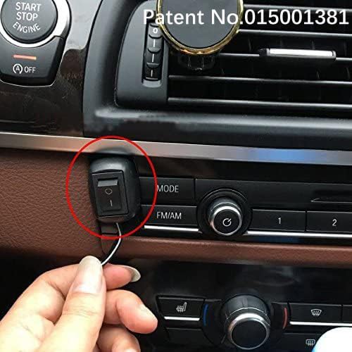Gebildet 12V-220V/10A Spst Paste Type Button Switch With 1M Wire,Water Drop Shape Off/On Switch For Fog Driving Lights,Neon Ligh