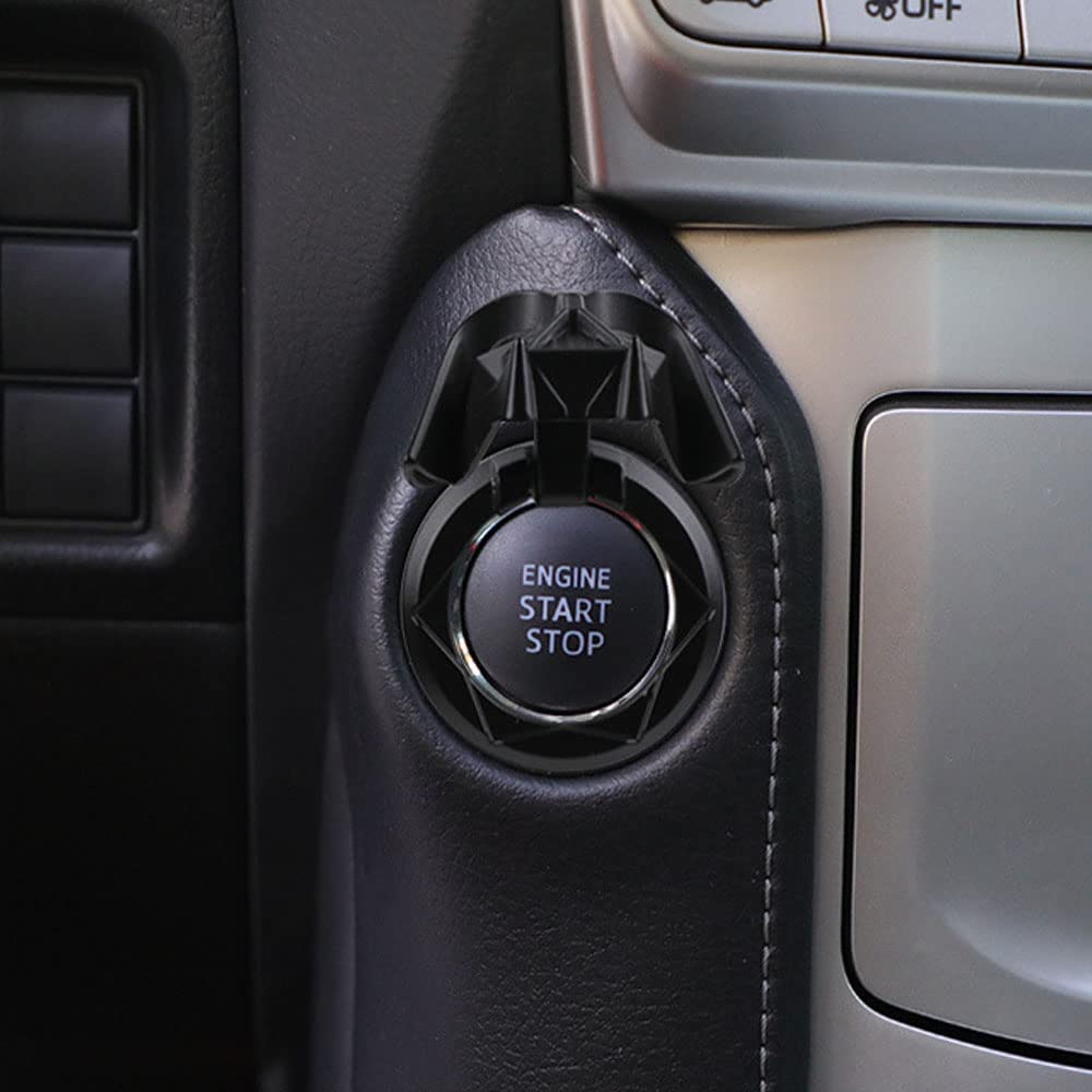 GENORMBRANDT Darth Vader Push to Start Button Cover - Universal Ignition, Aluminum, DVader Color, Model GE-001