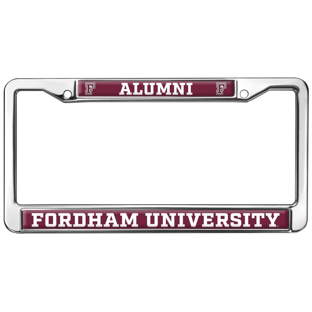 Fordham University Alumni Logo Full Size Standard License Plate Metal Frame