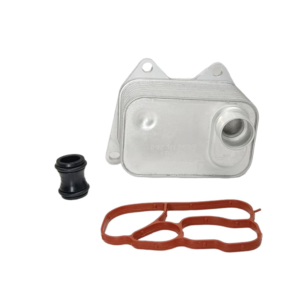 ThpeMakcr Engine Oil Cooler with Gasket Kit Replacement for Volkswagen Tiguan Passat #06K 117 021 B