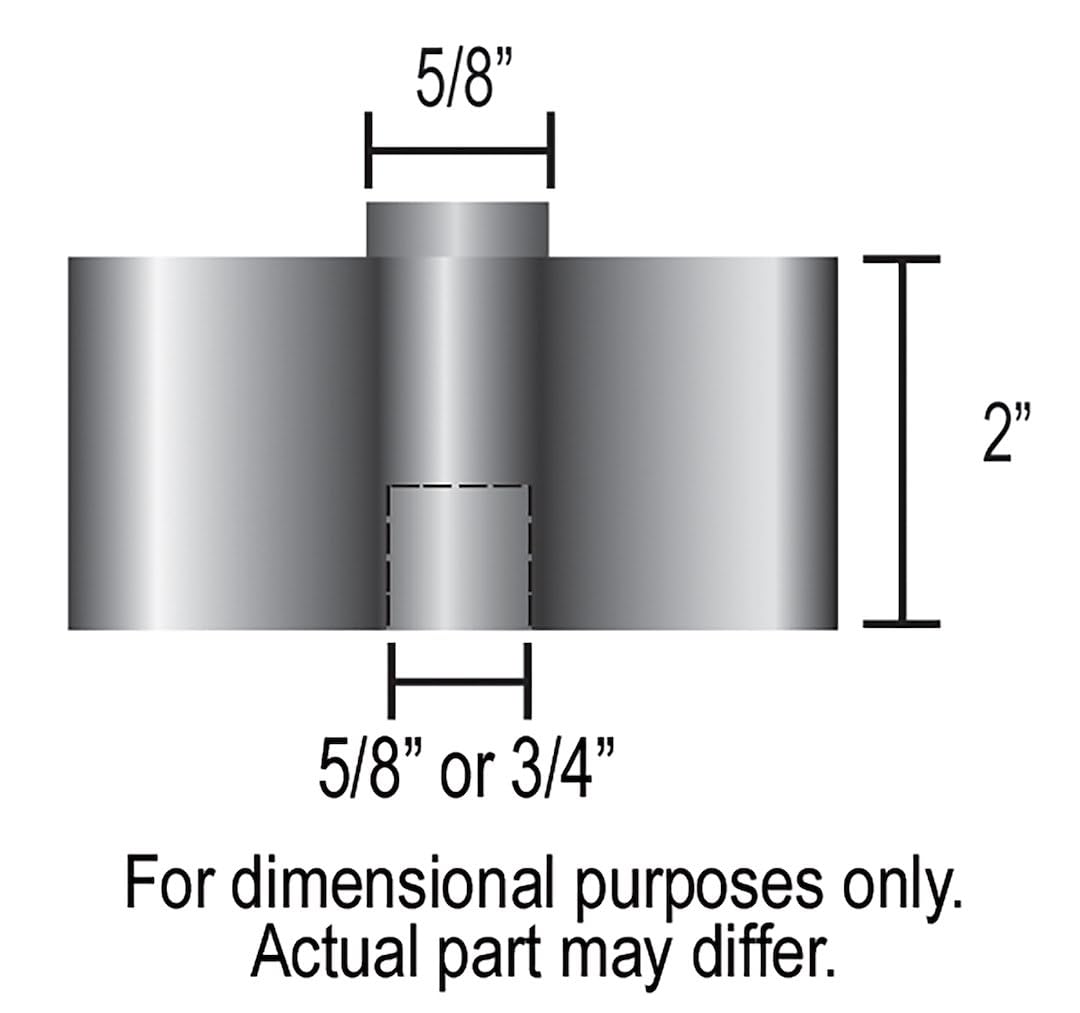 Derale 31520 2 Fan Spacer Silver