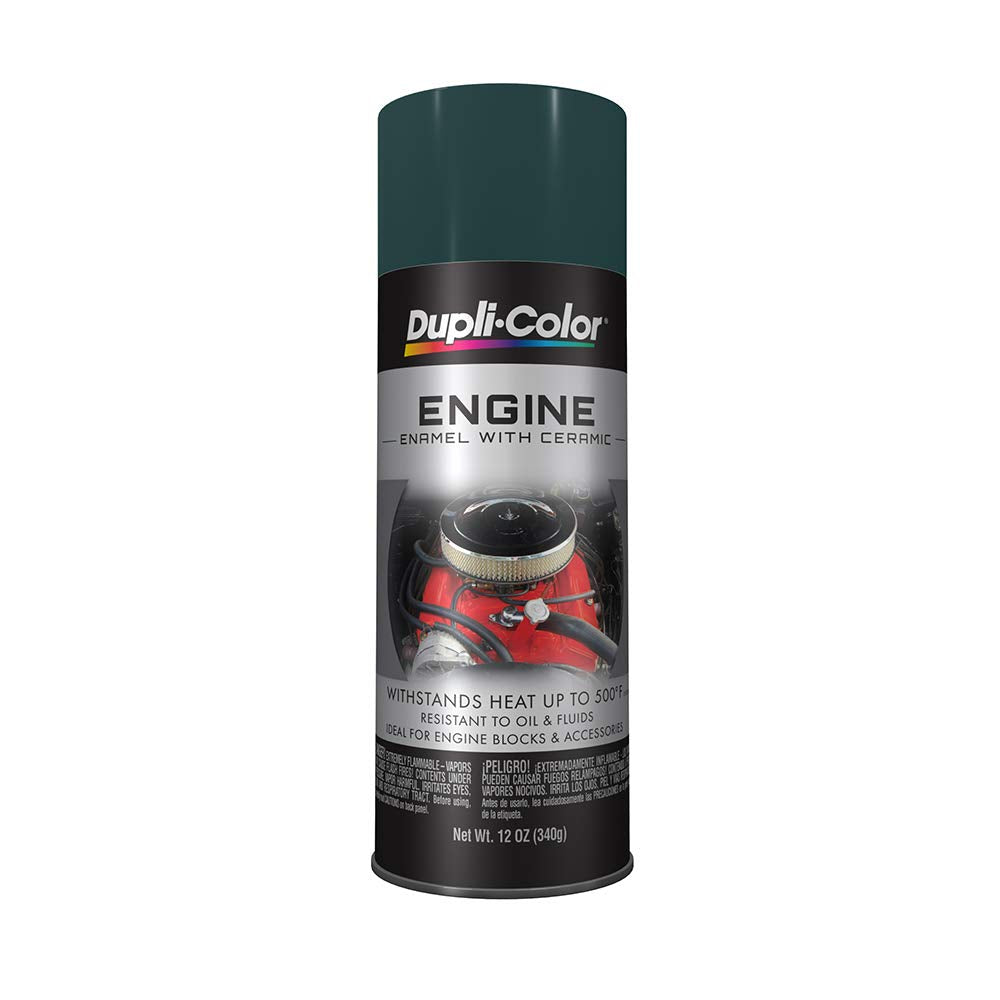 Dupli-Color De1644 Engine Enamel Spray Paint With Ceramic - Racing Hunter Green - 12 Ounce (Pack Of 1)