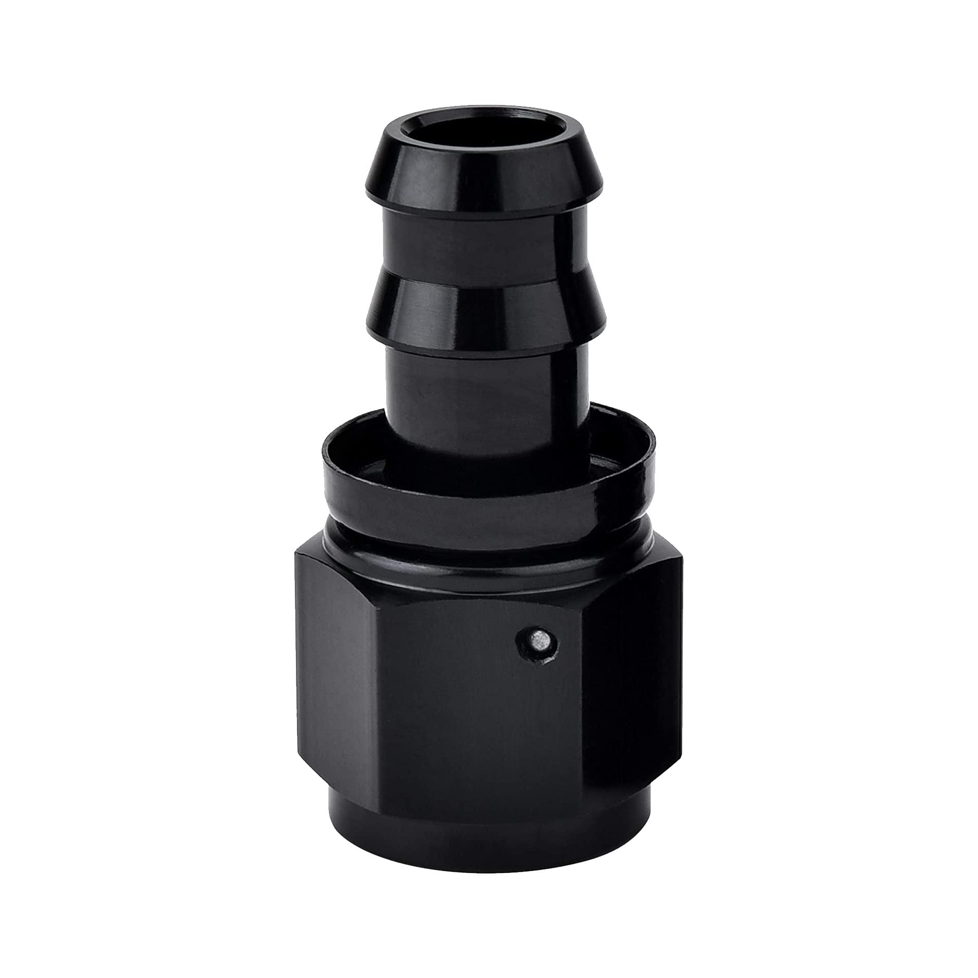 Evil Energy 4An Straight Push Lock Hose Fitting End Black