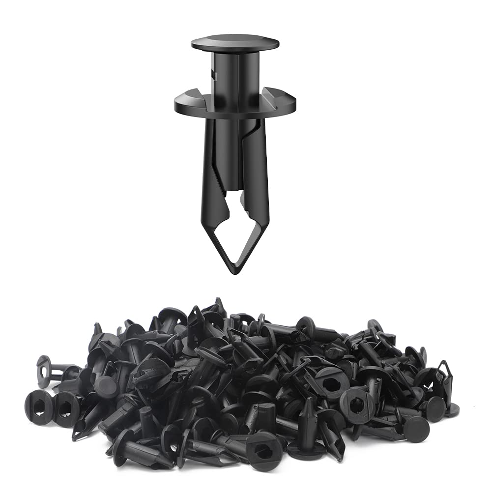 Alpha Rider 100Pcs 8Mm Fender Atv Push Retainer Clips Fastener For Honda Suzuki Kawasaki Polaris Sportsman Rangers Rzr Replace 7