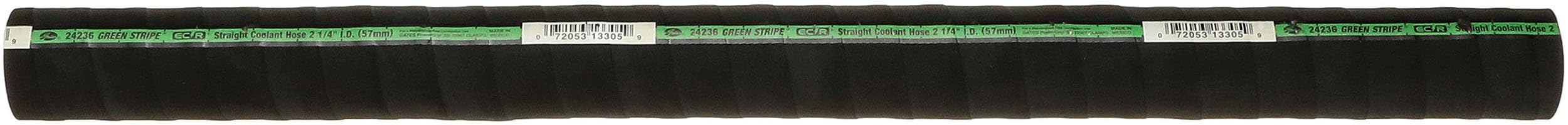 Gates 24236 Green Stripe 2-Ply Straight Coolant Hose-3 Length, Inner Diameter 2 1/4