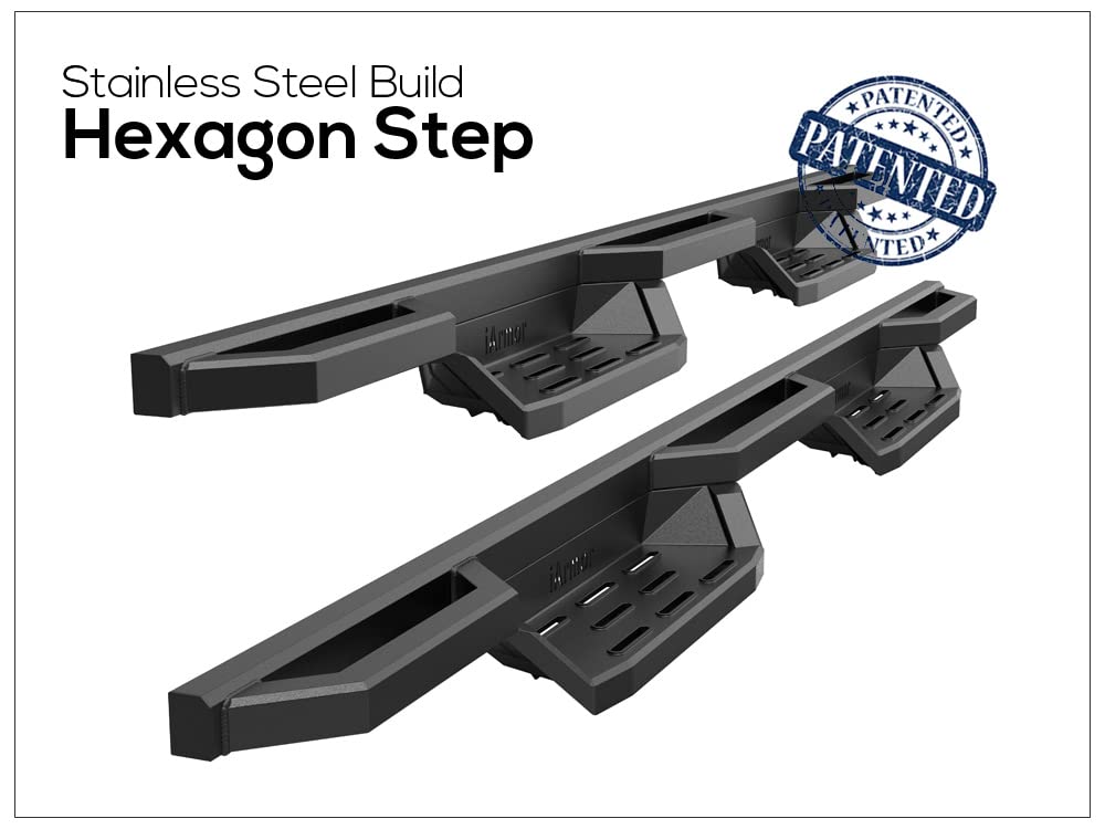 Aps Stainless Steel Pocket Steps Running Boards Side Bars Compatible With Ram 1500 2019-2024 Crew Cab (Will Not Fit 2018 Previous Generation Build In 19-24)